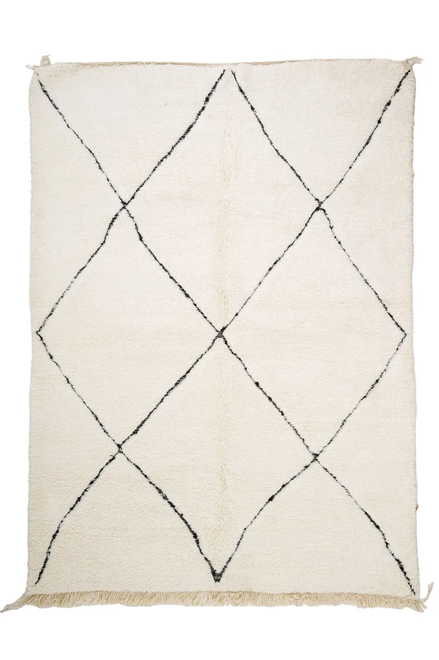 Kelim Marokkaanse Berber tapijt Beni Ouarain 205 x 290 cm