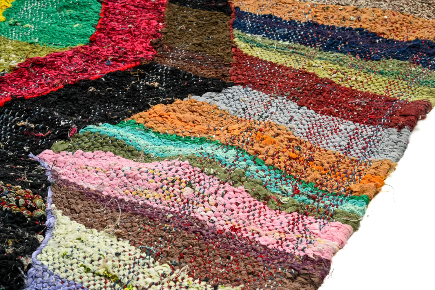 Marokkaanse Berber tapijt Boucherouite 150 x 275 cm