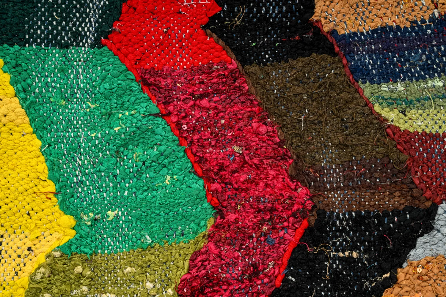 Marokkaanse Berber tapijt Boucherouite 150 x 275 cm