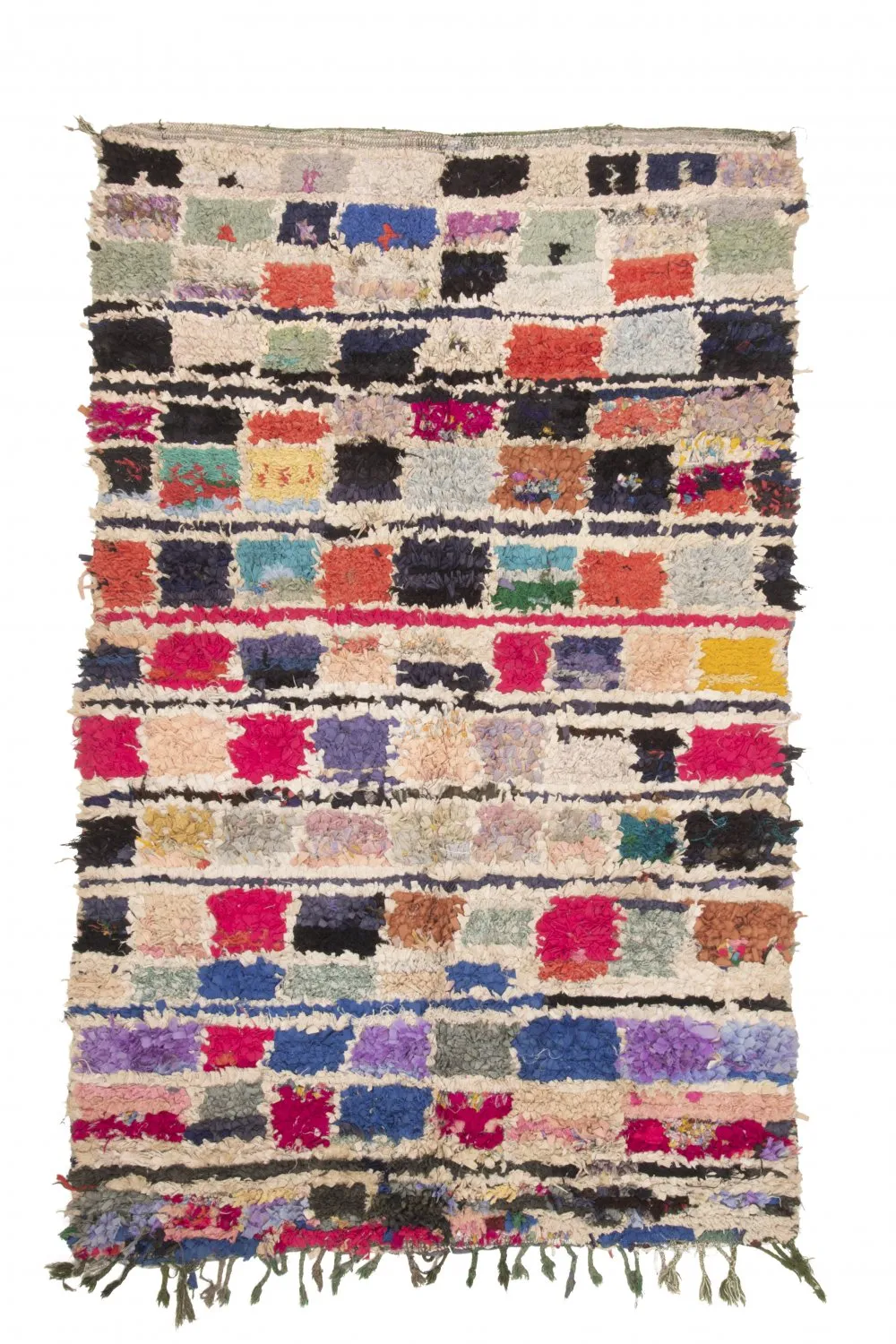 Marokkaanse Berber tapijt Boucherouite 230 x 135 cm