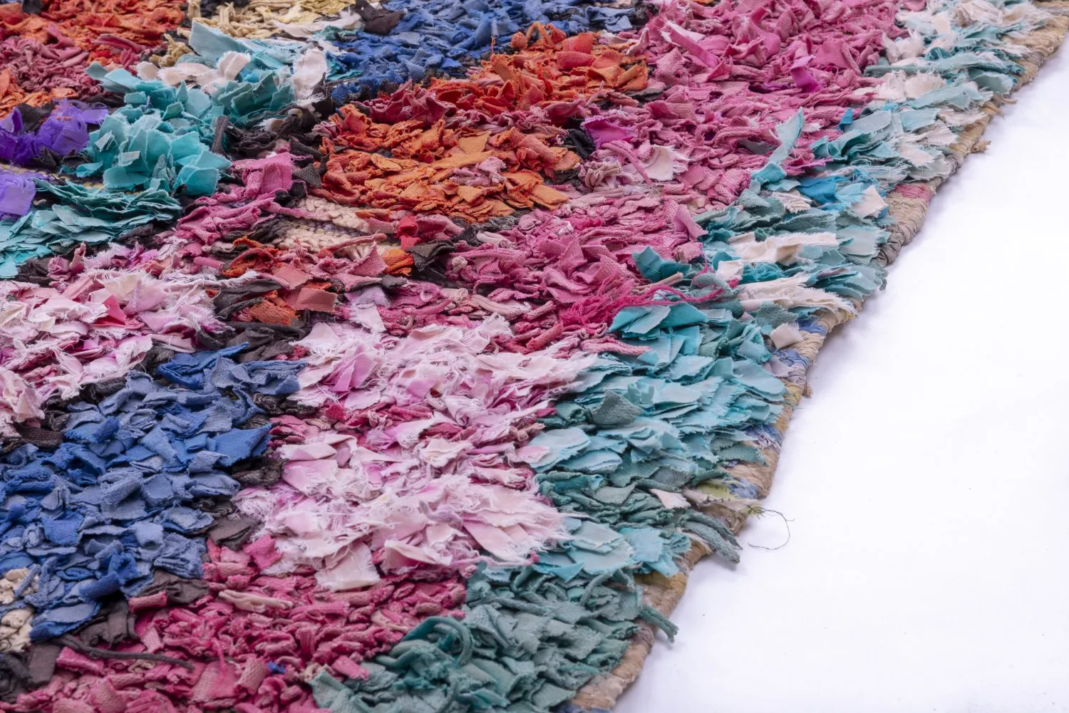 Marokkaanse Berber tapijt Boucherouite 175 x 135 cm