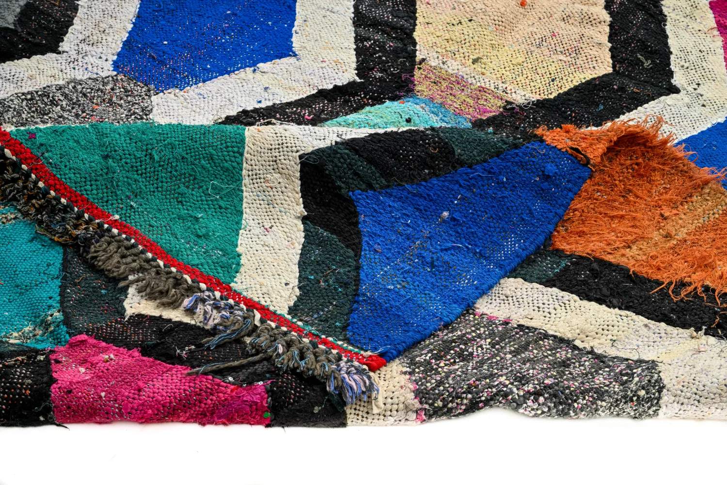 Marokkaanse Berber tapijt Boucherouite 140 x 290 cm