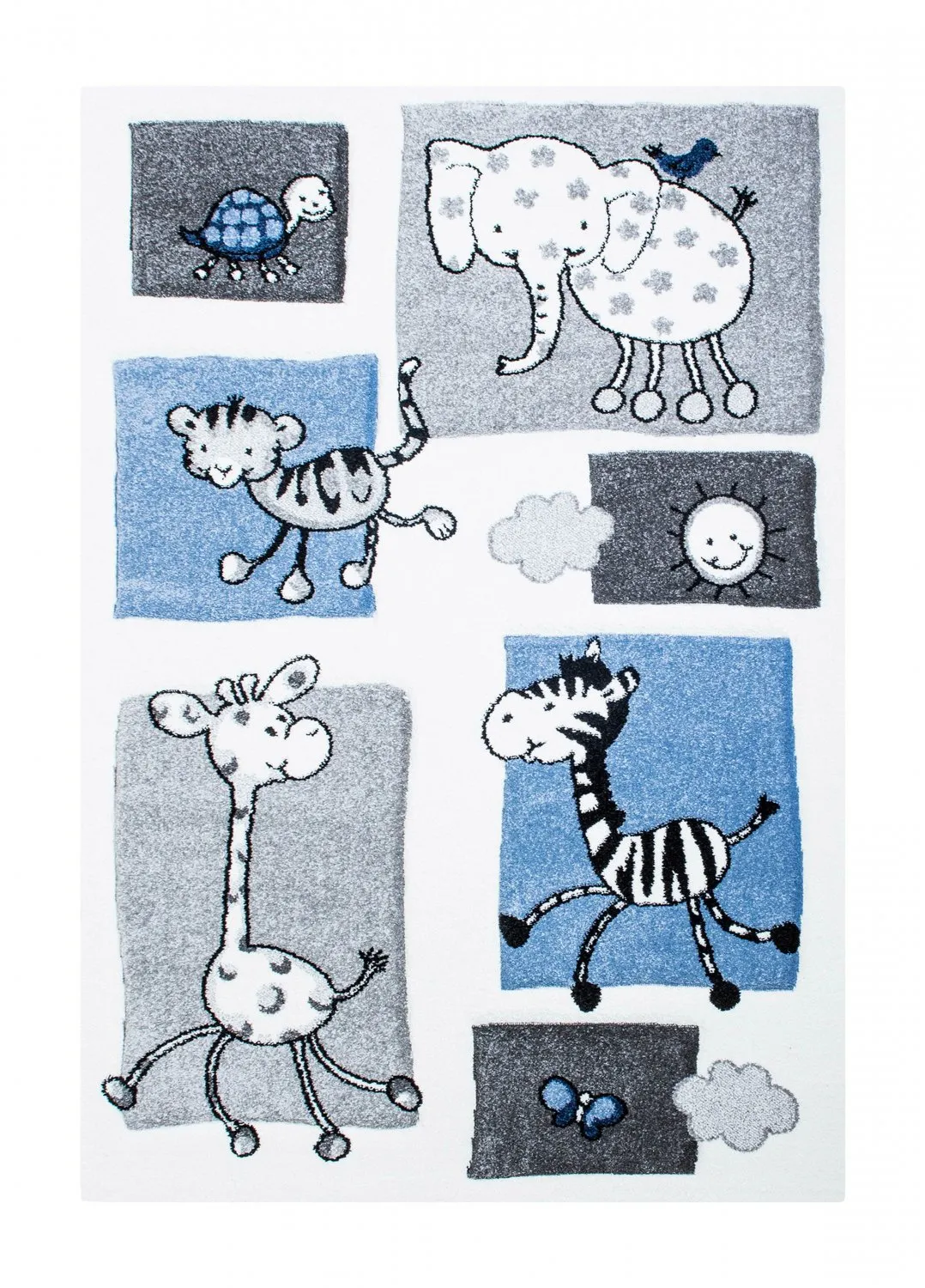 Kindervloerkleed - Indigo Kids (blauw)