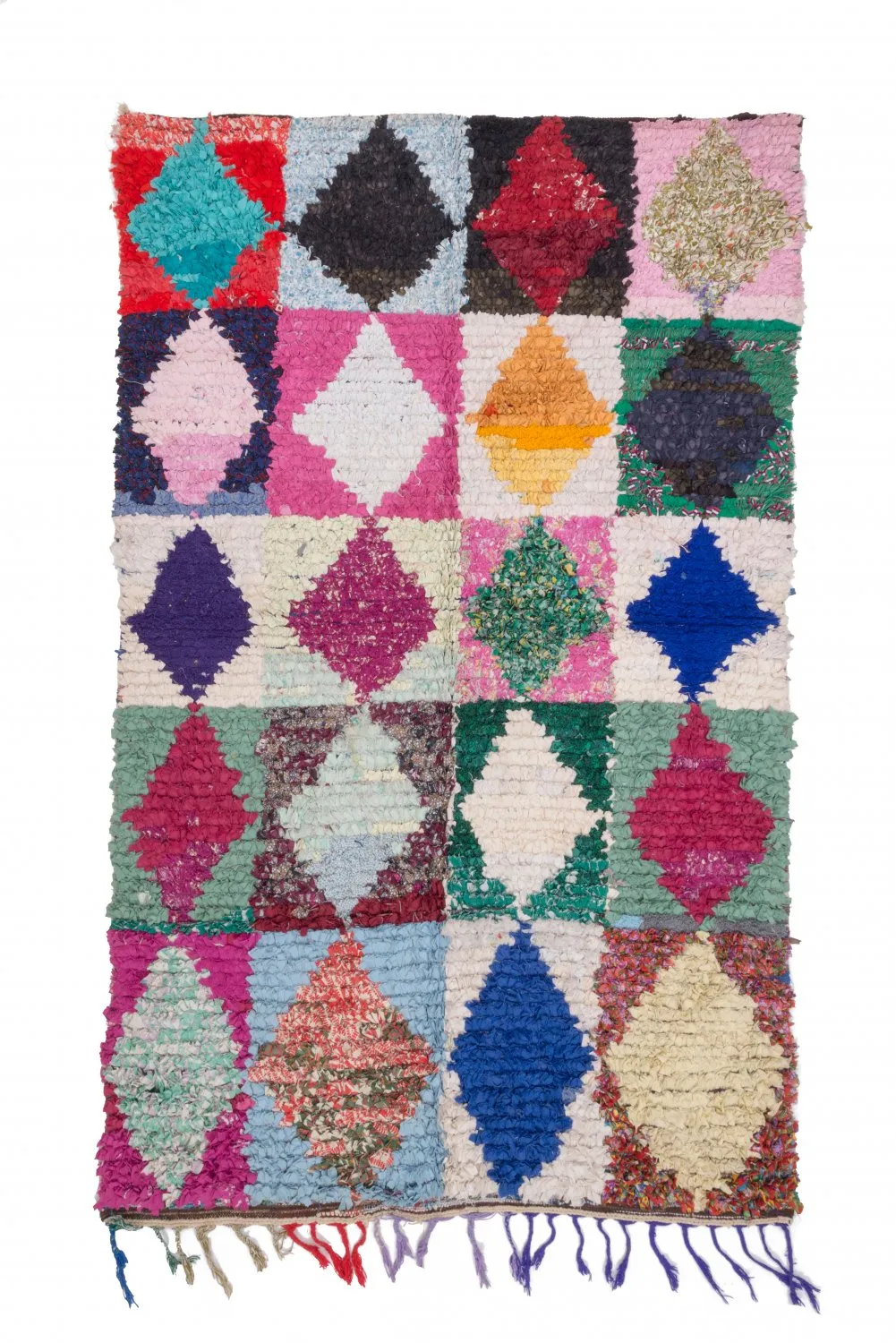 Marokkaanse Berber tapijt Boucherouite 265 x 155 cm