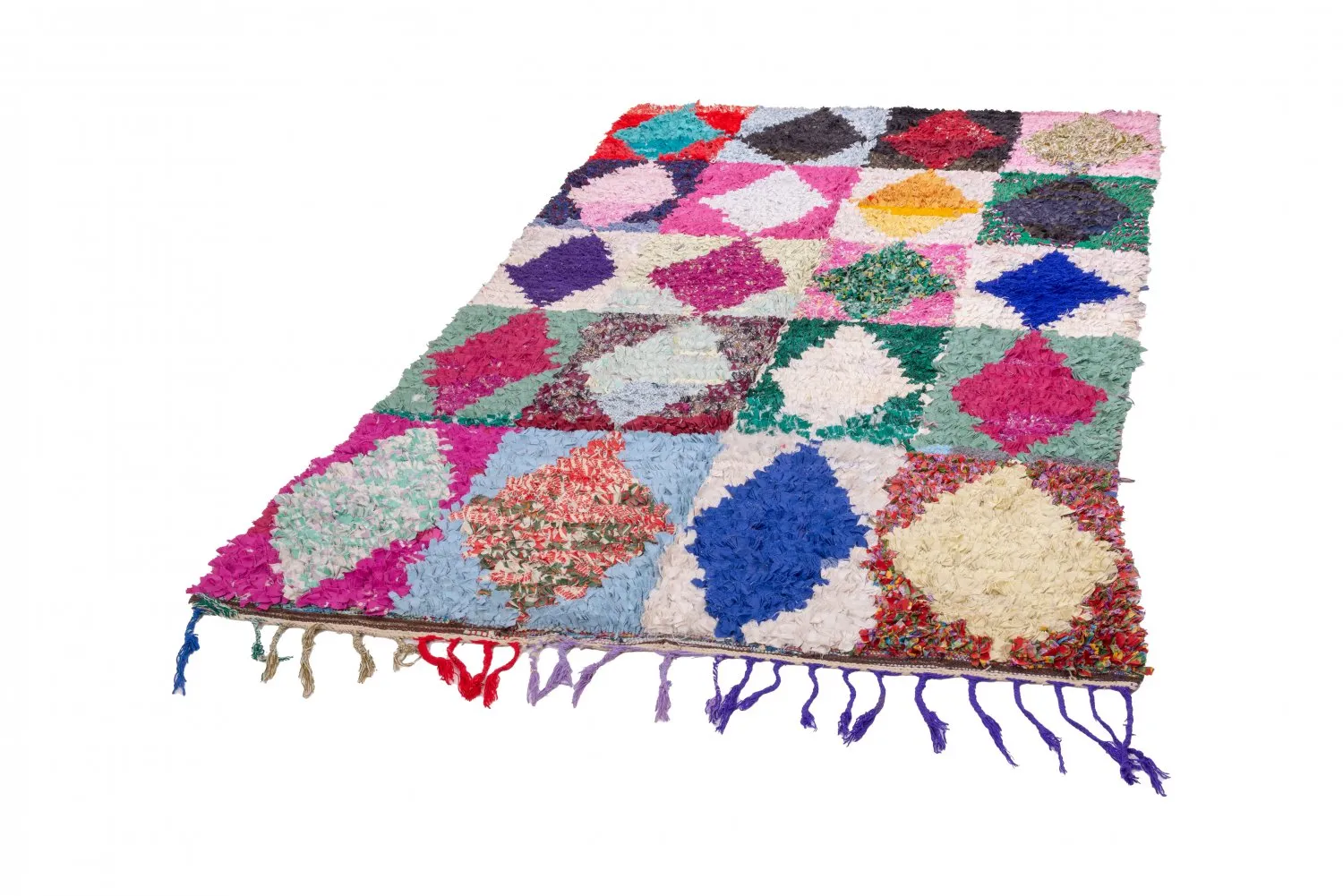 Marokkaanse Berber tapijt Boucherouite 265 x 155 cm