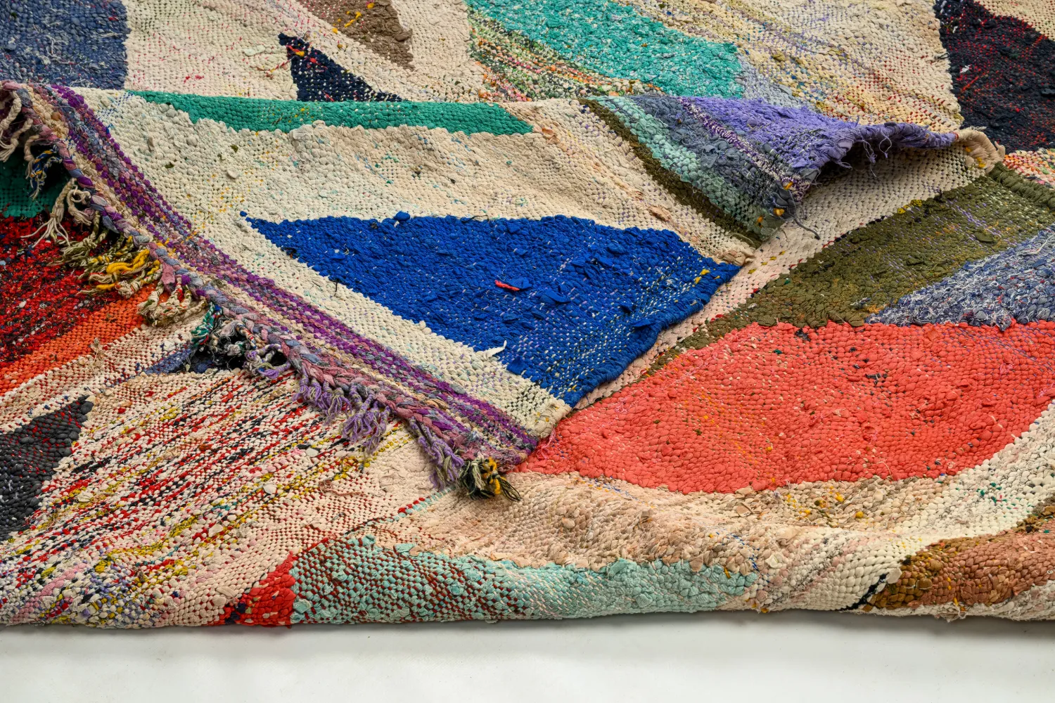 Marokkaanse Berber tapijt Boucherouite 165 x 350 cm