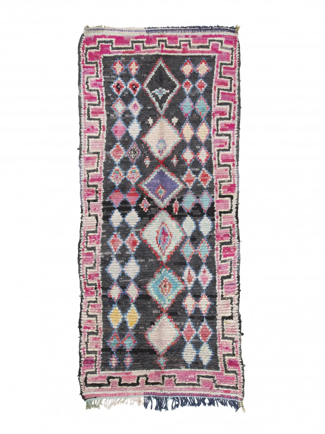 Marokkaanse Berber tapijt Boucherouite 310 x 130 cm