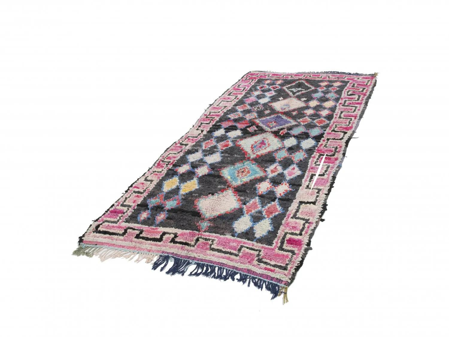 Marokkaanse Berber tapijt Boucherouite 310 x 130 cm
