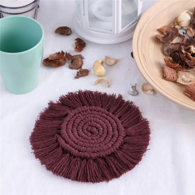 Onderzetters 4-pack - Esme (bordeaux)