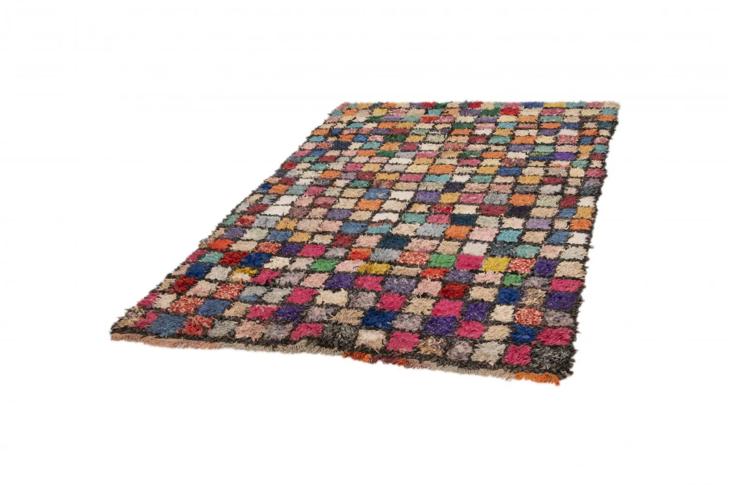 Marokkaanse Berber tapijt Boucherouite 230 x 140 cm