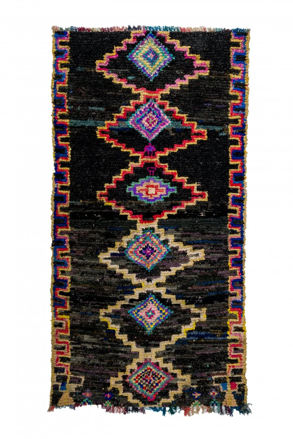 Marokkaanse Berber tapijt Boucherouite 275 x 145 cm