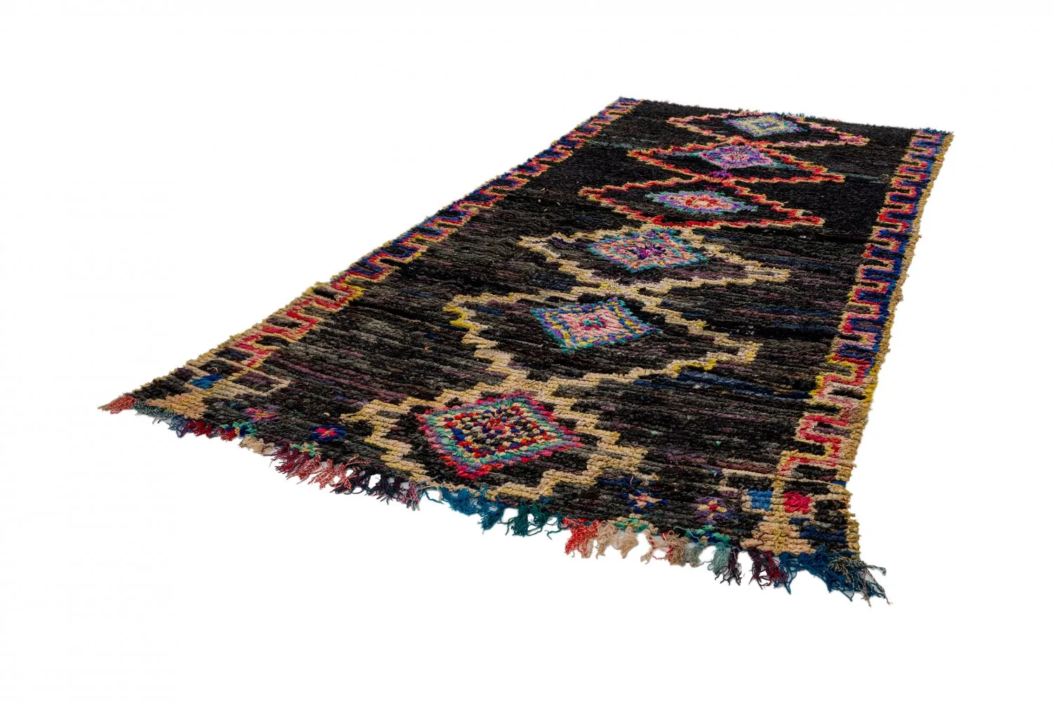 Marokkaanse Berber tapijt Boucherouite 275 x 145 cm