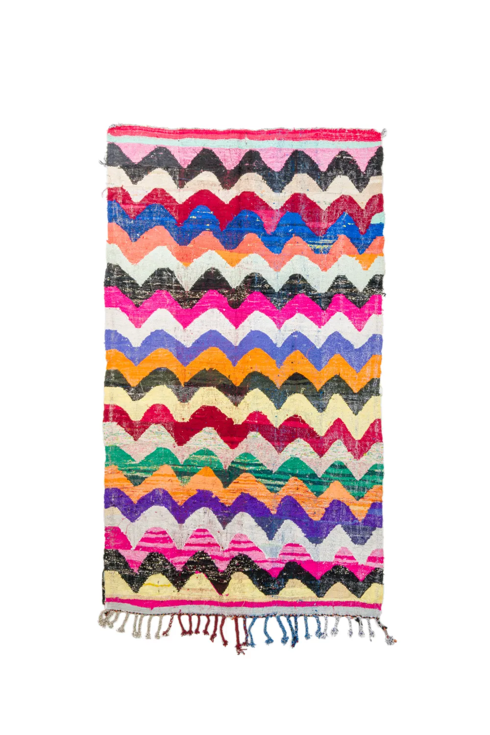 Marokkaanse Berber tapijt Boucherouite 150 x 260 cm