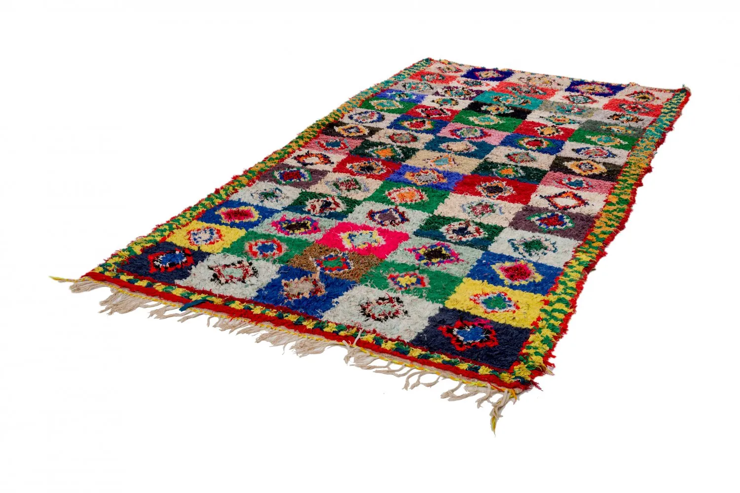 Marokkaanse Berber tapijt Boucherouite 290 x 145 cm