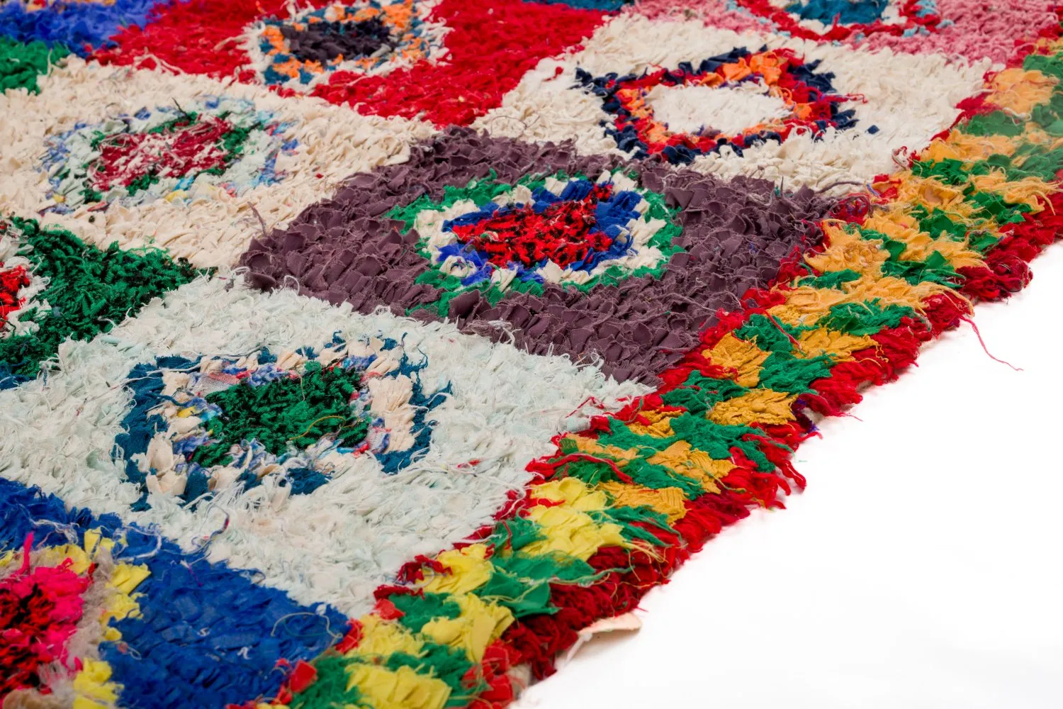 Marokkaanse Berber tapijt Boucherouite 290 x 145 cm