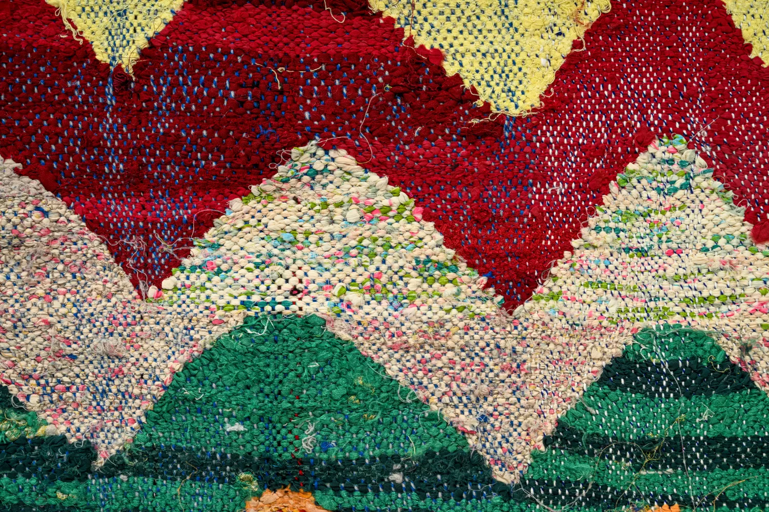 Marokkaanse Berber tapijt Boucherouite 150 x 260 cm