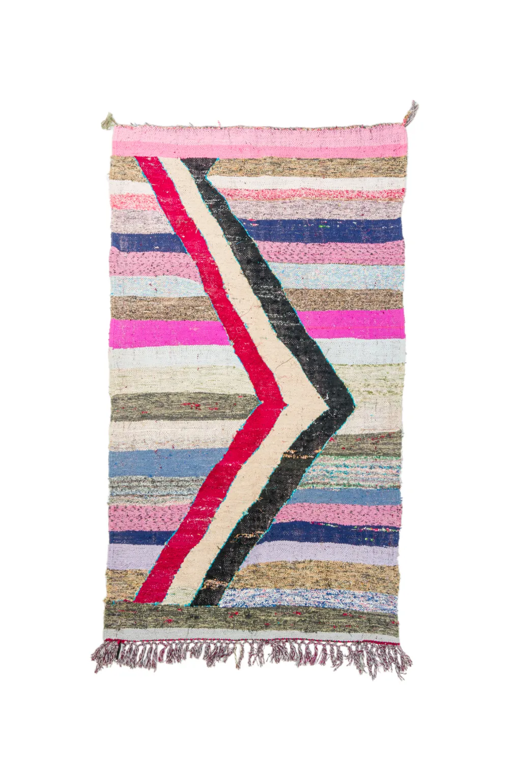 Marokkaanse Berber tapijt Boucherouite 130 x 225 cm