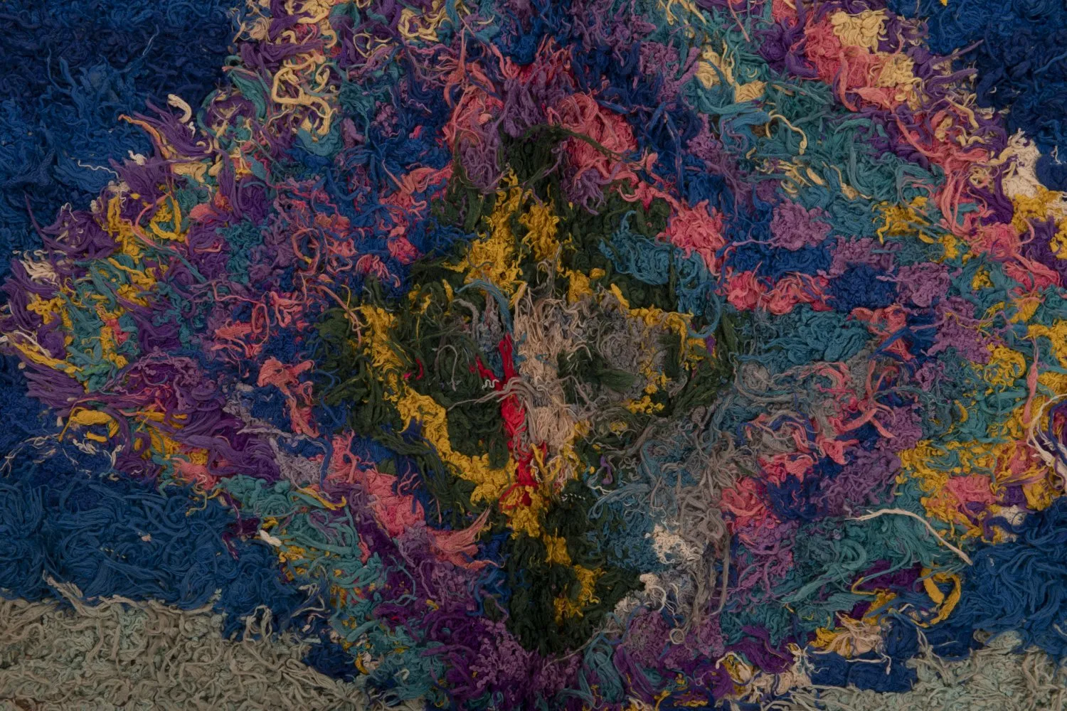Marokkaanse Berber tapijt Boucherouite 270 x 140 cm