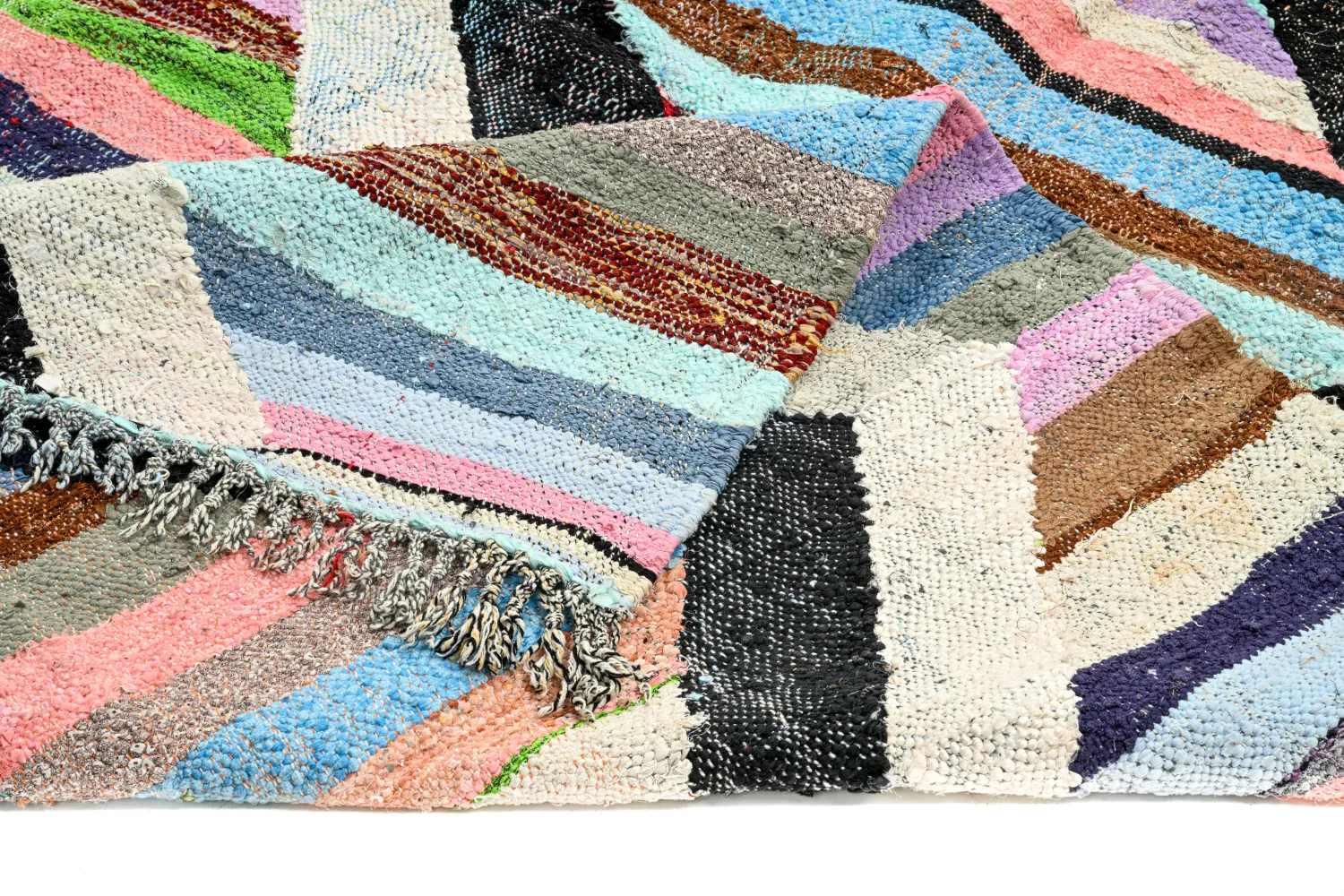 Marokkaanse Berber tapijt Boucherouite 145 x 245 cm