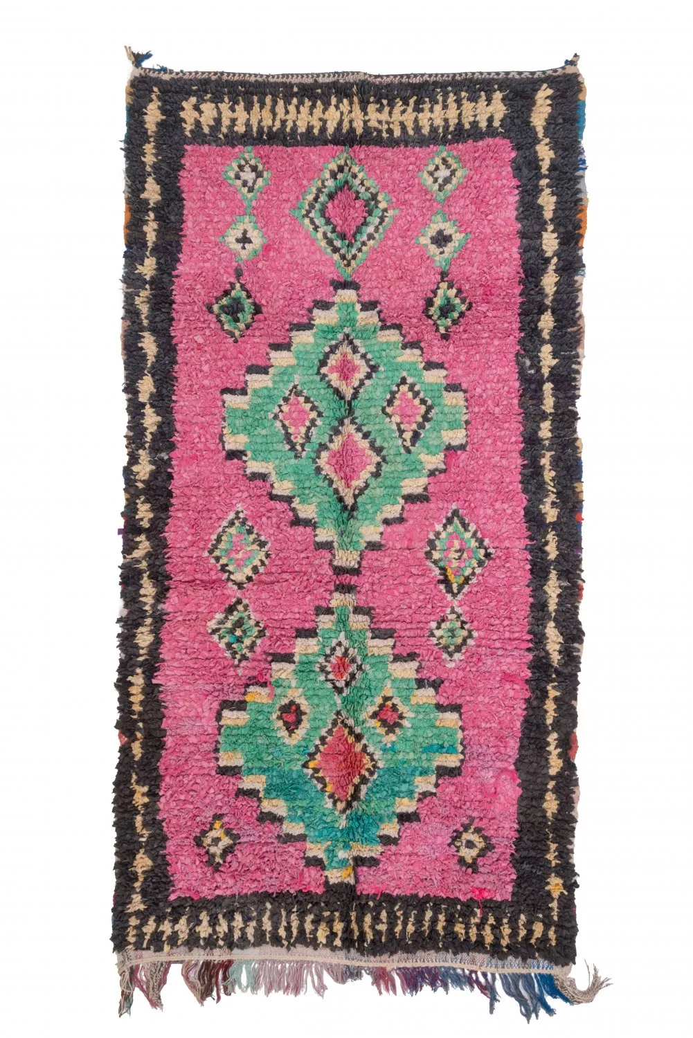 Marokkaanse Berber tapijt Boucherouite 260 x 140 cm