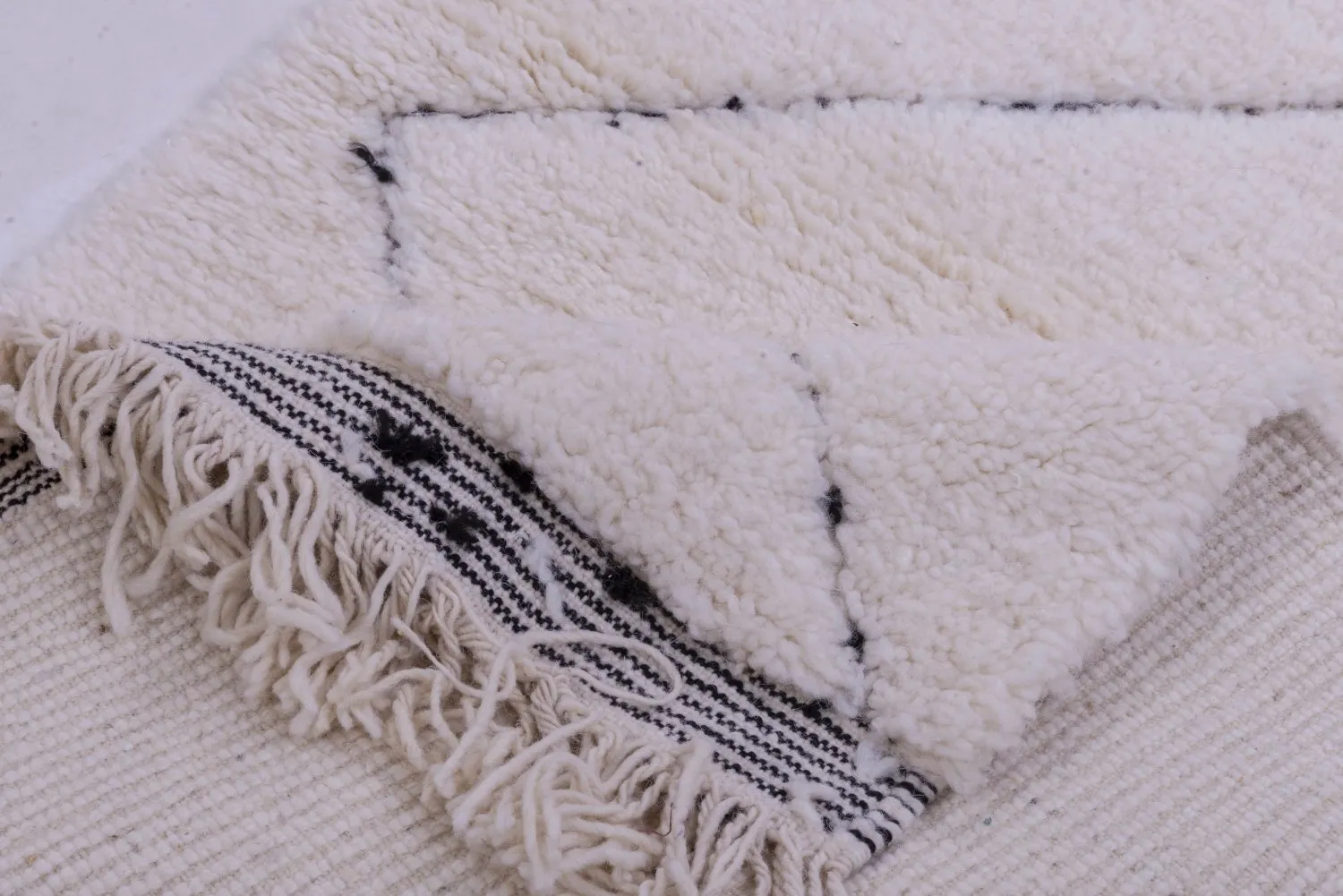 Kelim Marokkaanse Berber tapijt Beni Ouarain 310 x 80 cm