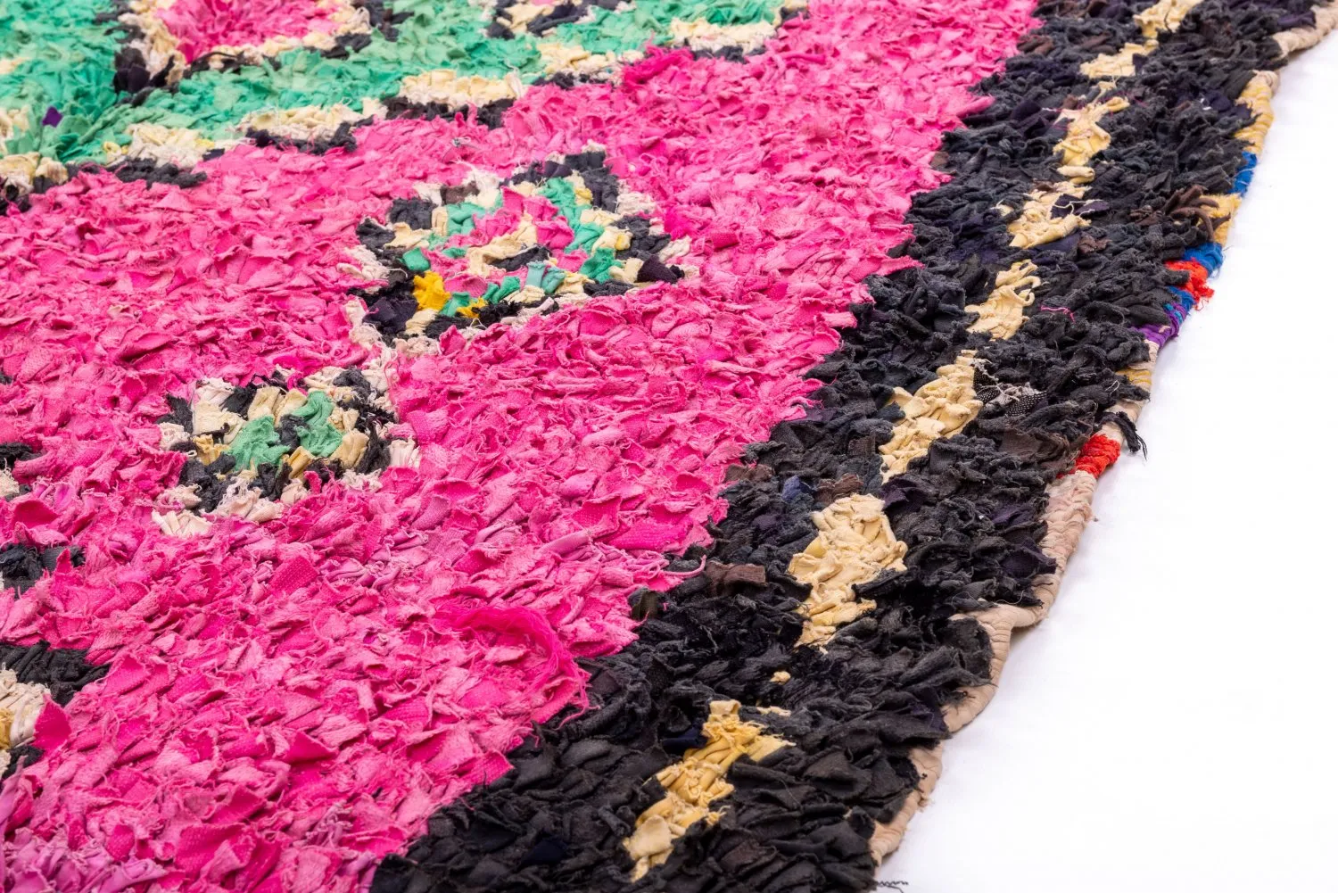 Marokkaanse Berber tapijt Boucherouite 260 x 140 cm
