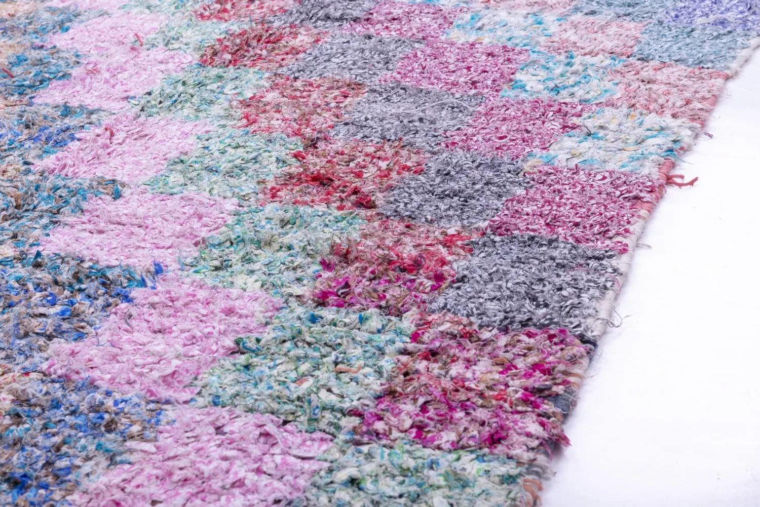 Marokkaanse Berber tapijt Boucherouite 210 x 105 cm