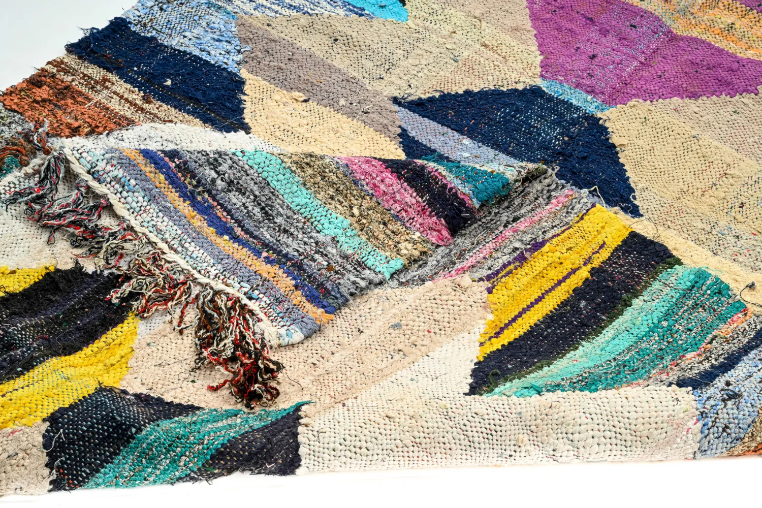 Marokkaanse Berber tapijt Boucherouite 120 x 200 cm