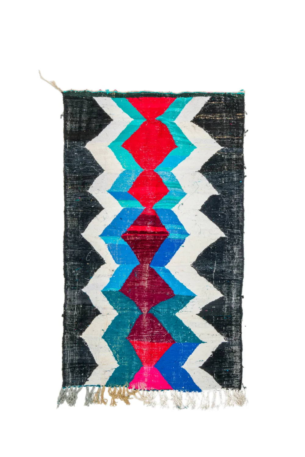 Marokkaanse Berber tapijt Boucherouite 130 x 220 cm