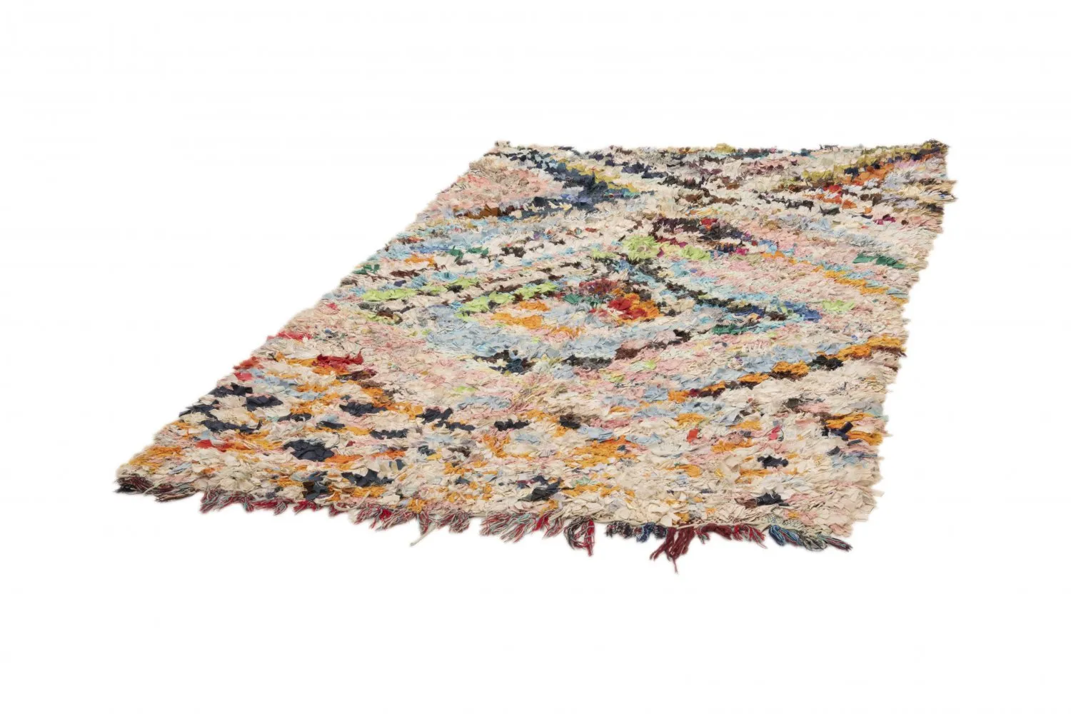 Marokkaanse Berber tapijt Boucherouite 210 x 160 cm