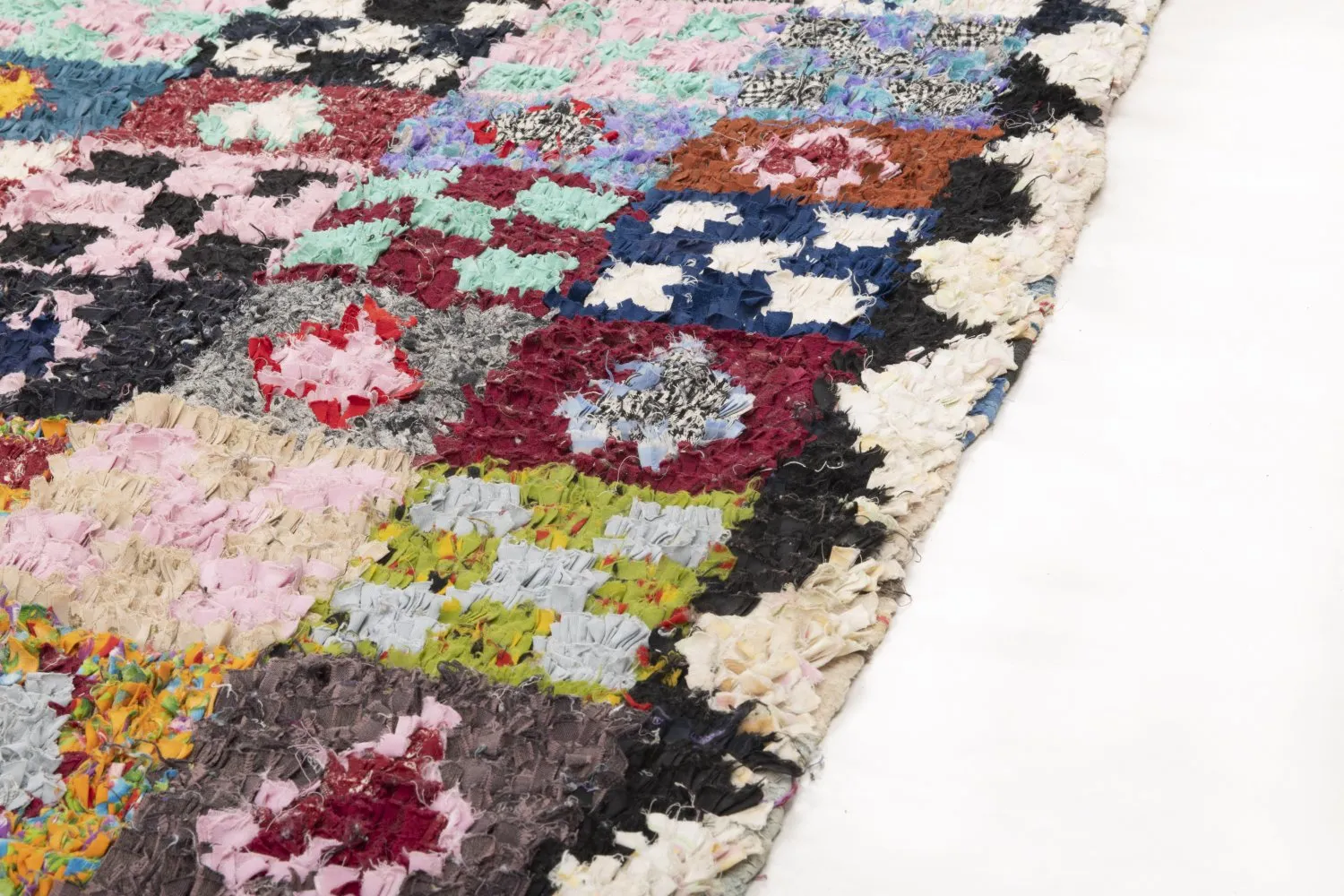 Marokkaanse Berber tapijt Boucherouite 250 x 165 cm
