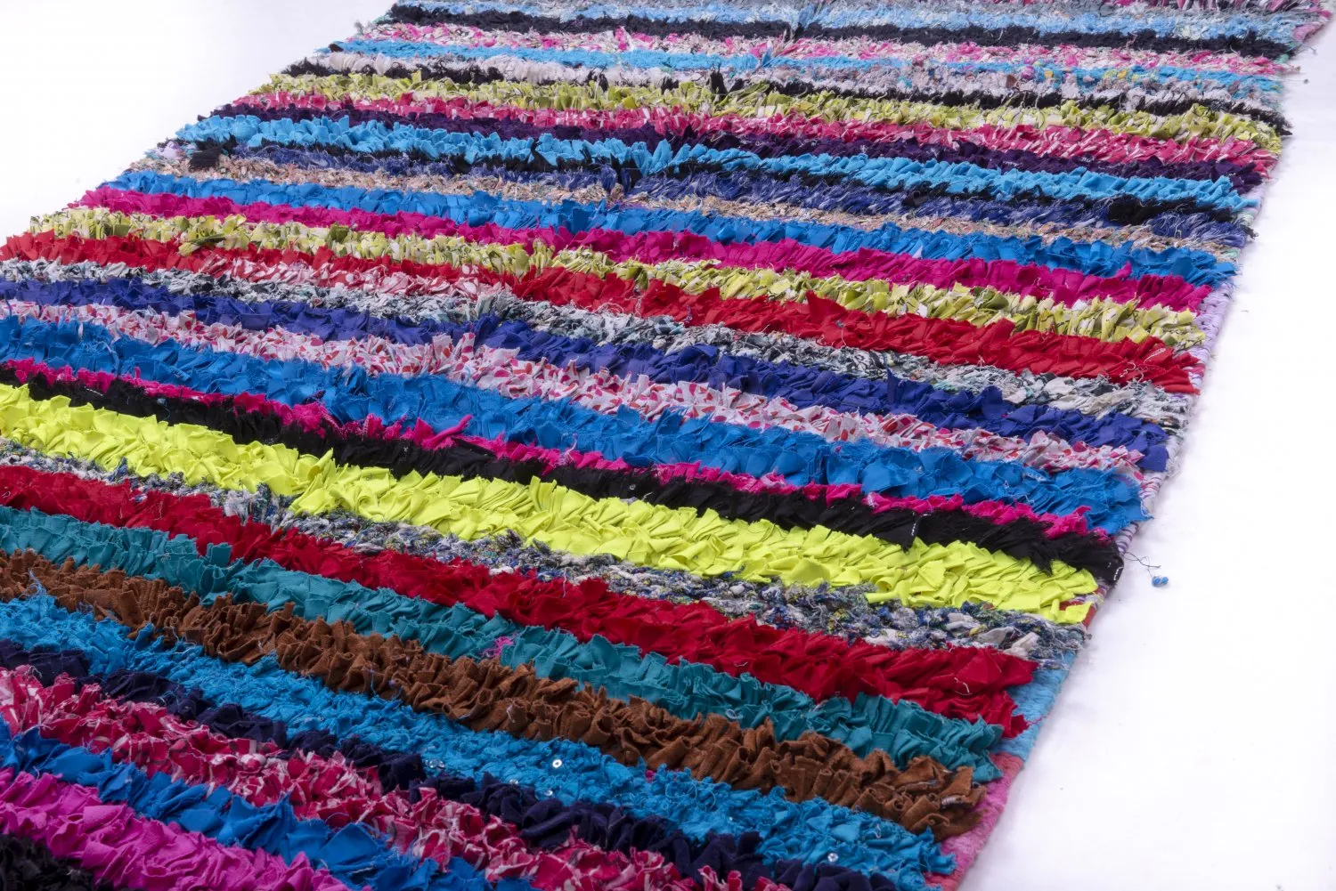 Marokkaanse Berber tapijt Boucherouite 210 x 115 cm