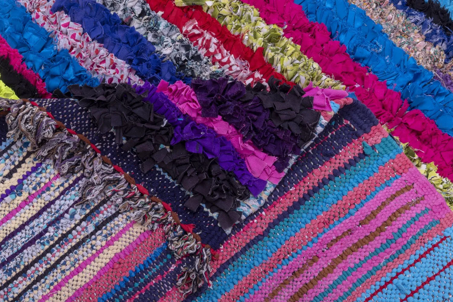 Marokkaanse Berber tapijt Boucherouite 210 x 115 cm