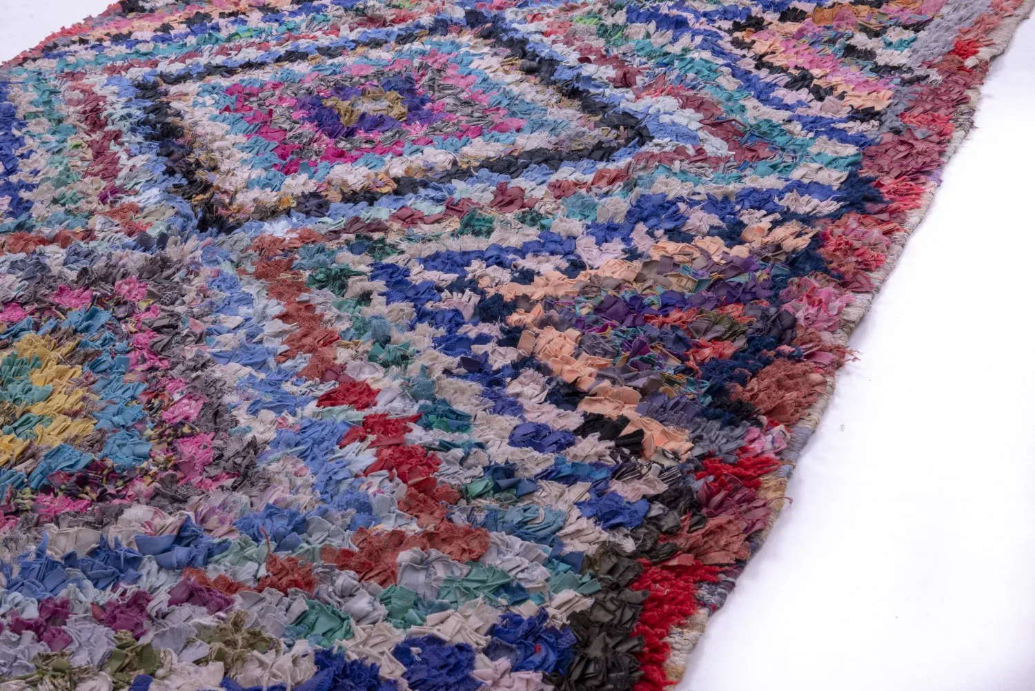 Marokkaanse Berber tapijt Boucherouite 230 x 135 cm