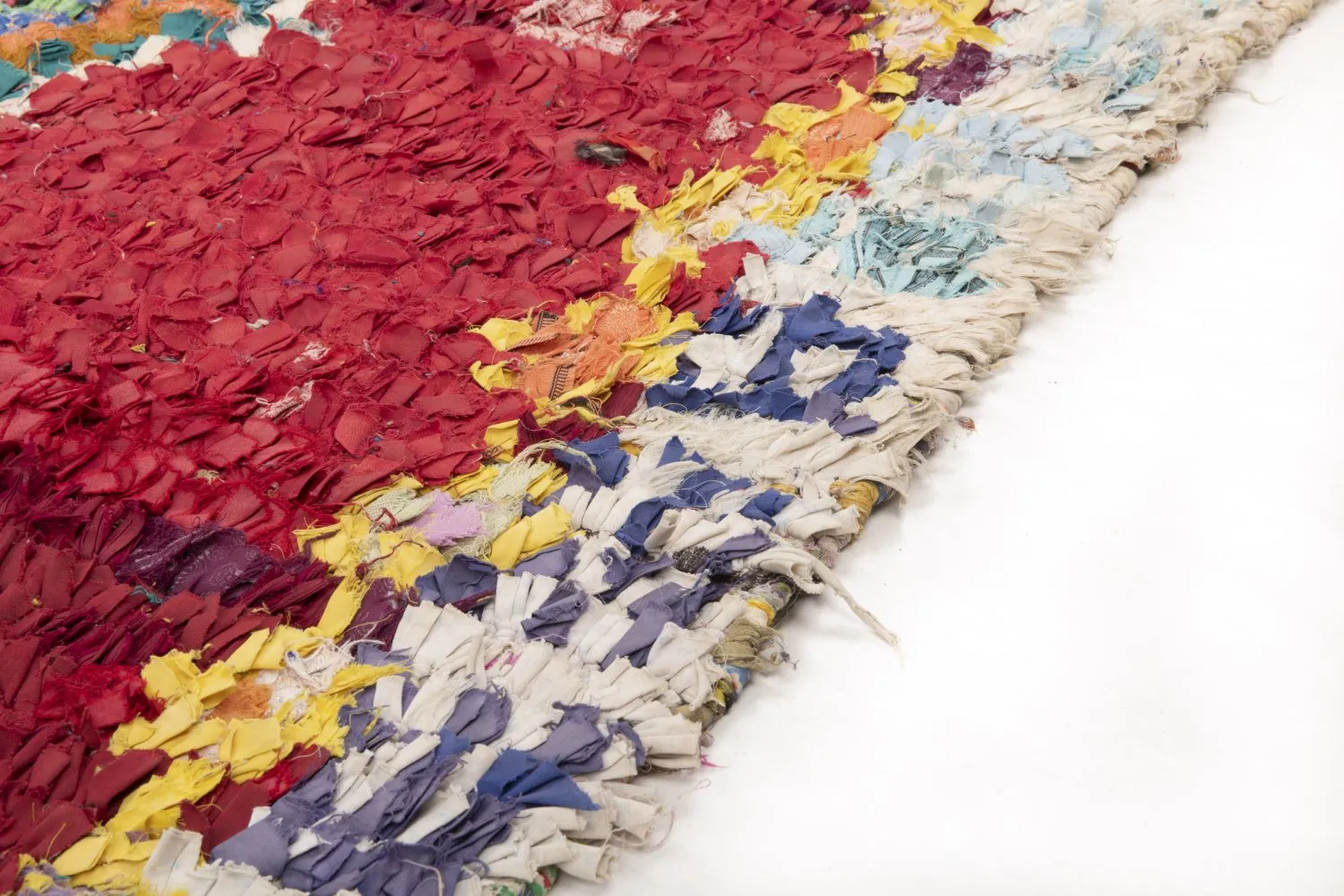 Marokkaanse Berber tapijt Boucherouite 210 x 140 cm