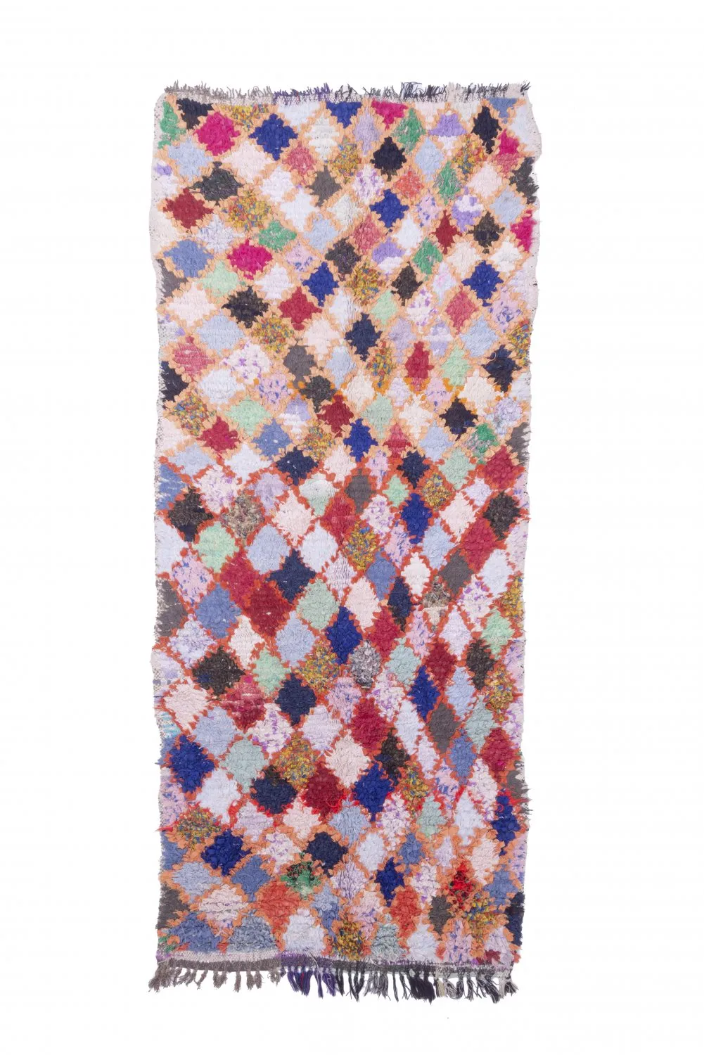 Marokkaanse Berber tapijt Boucherouite 245 x 105 cm