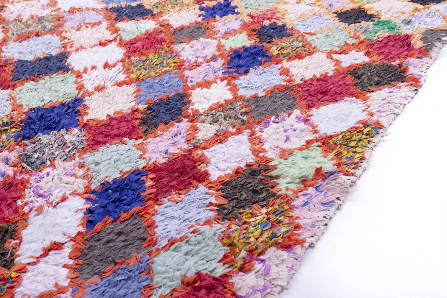 Marokkaanse Berber tapijt Boucherouite 245 x 105 cm