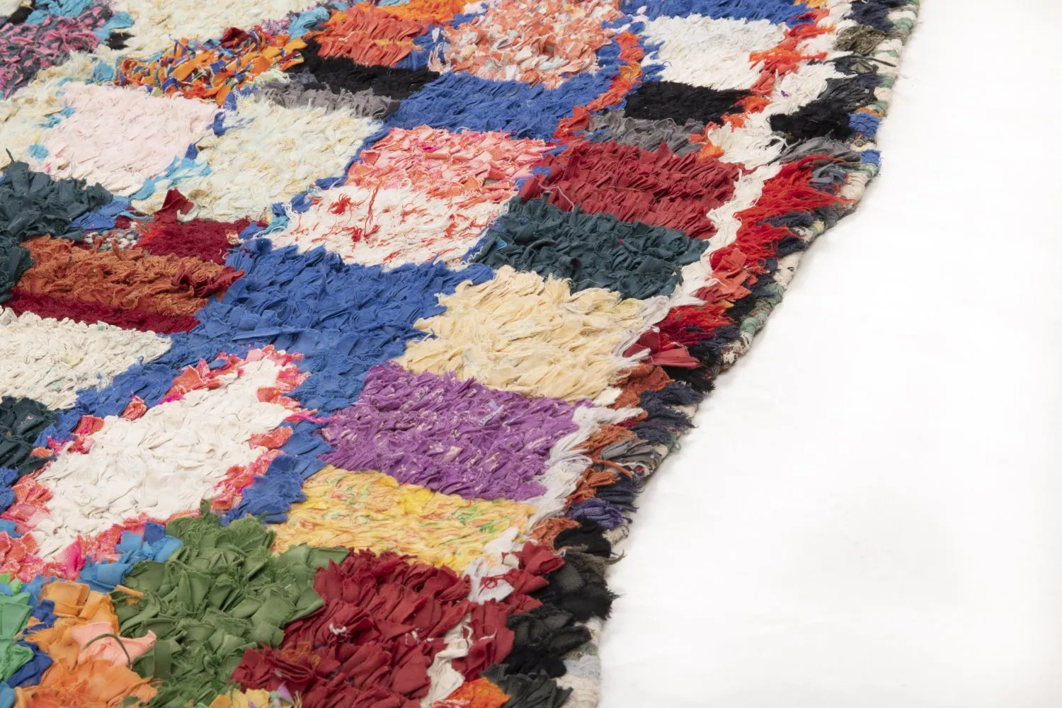 Marokkaanse Berber tapijt Boucherouite 210 x 150 cm