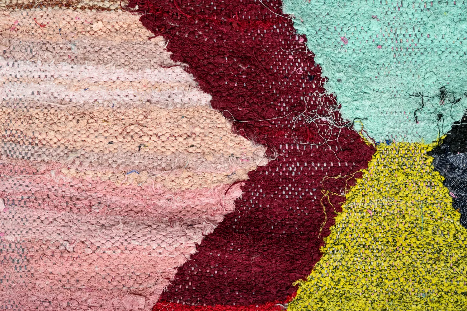 Marokkaanse Berber tapijt Boucherouite 140 x 260 cm