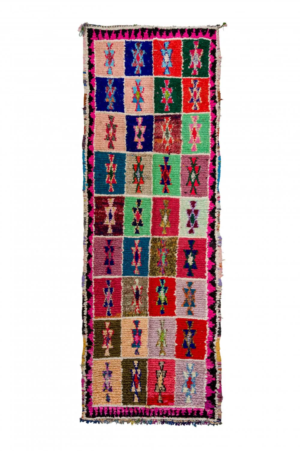Marokkaanse Berber tapijt Boucherouite 360 x 130 cm