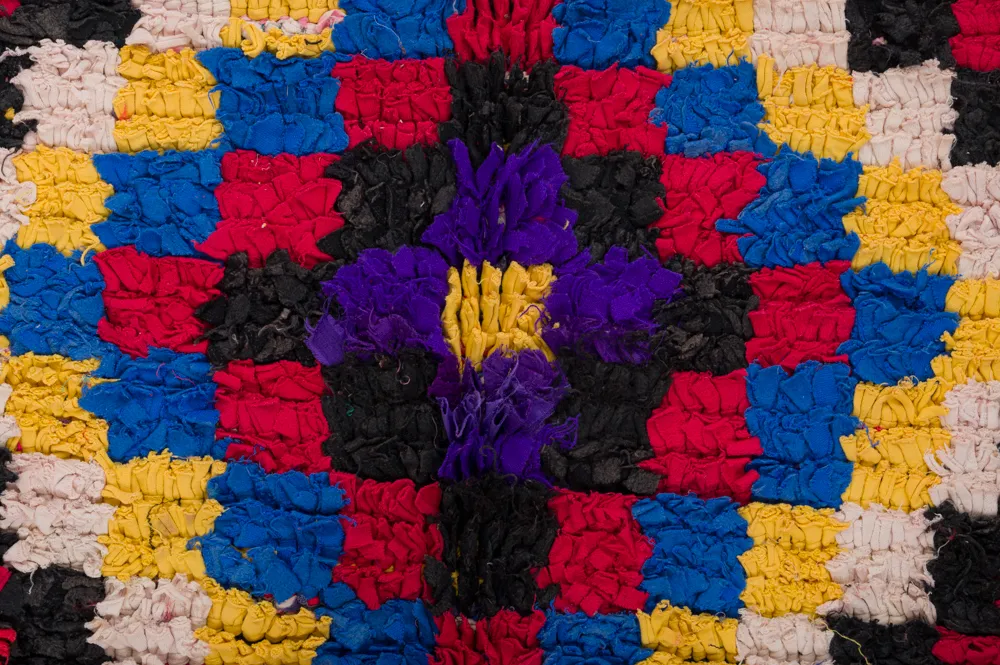 Marokkaanse Berber tapijt Boucherouite 310 x 145 cm