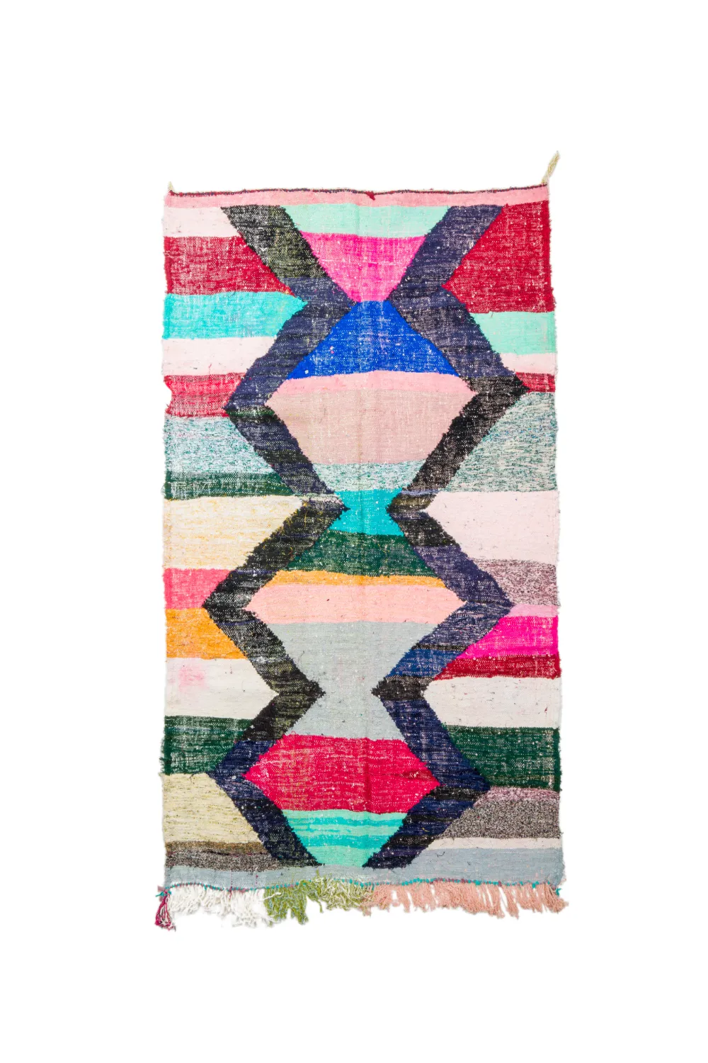 Marokkaanse Berber tapijt Boucherouite 135 x 240 cm