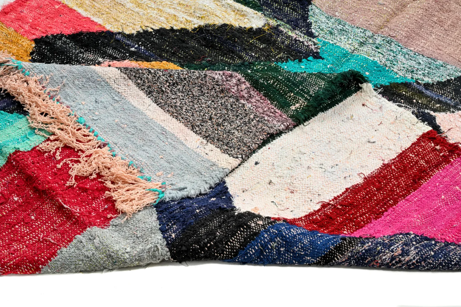 Marokkaanse Berber tapijt Boucherouite 135 x 240 cm