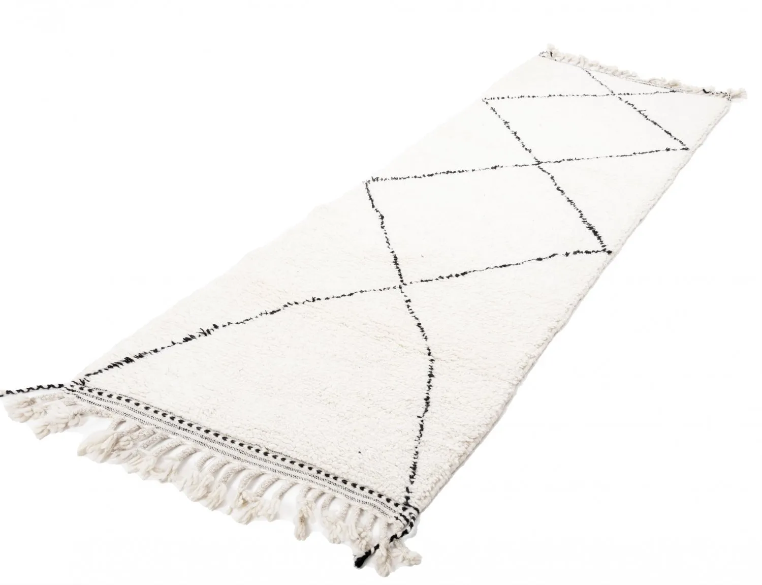 Kelim Marokkaanse Berber tapijt Beni Ouarain 310 x 100 cm