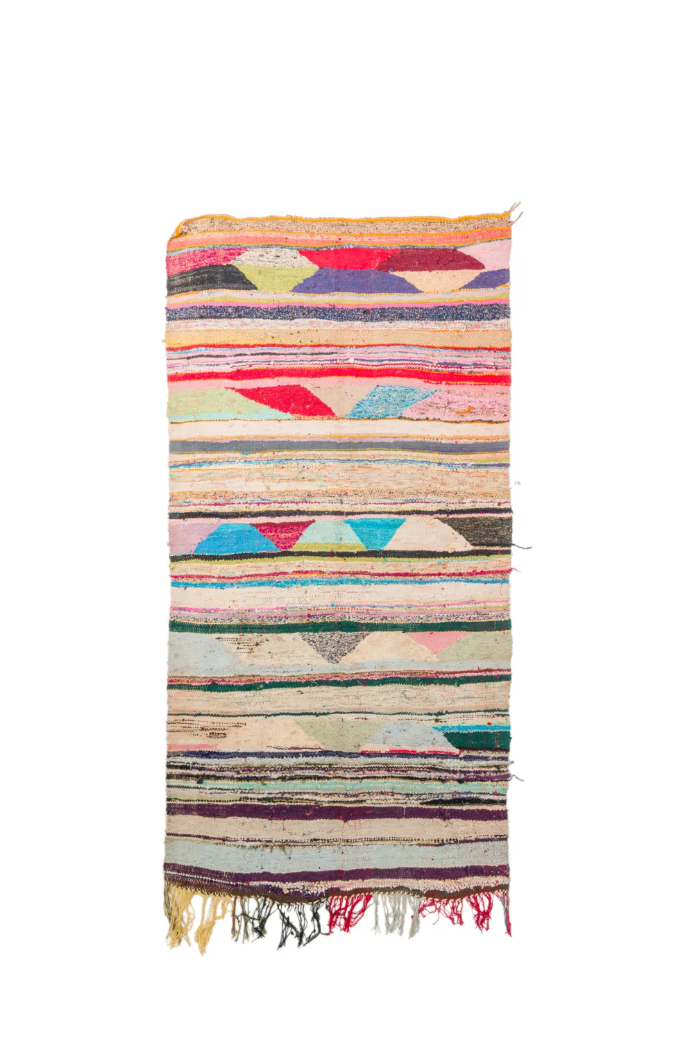 Marokkaanse Berber tapijt Boucherouite 120 x 245 cm