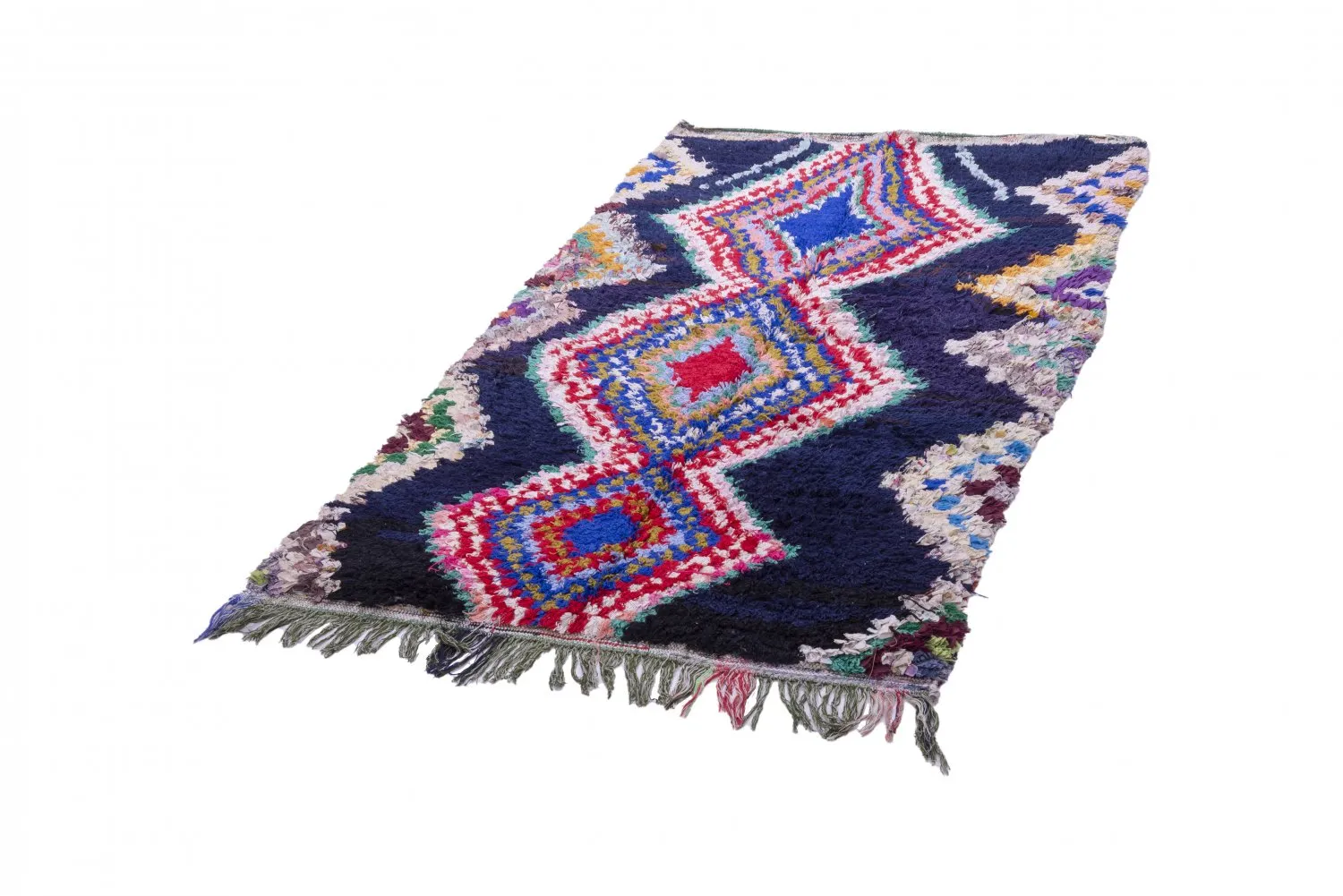Marokkaanse Berber tapijt Boucherouite 190 x 115 cm
