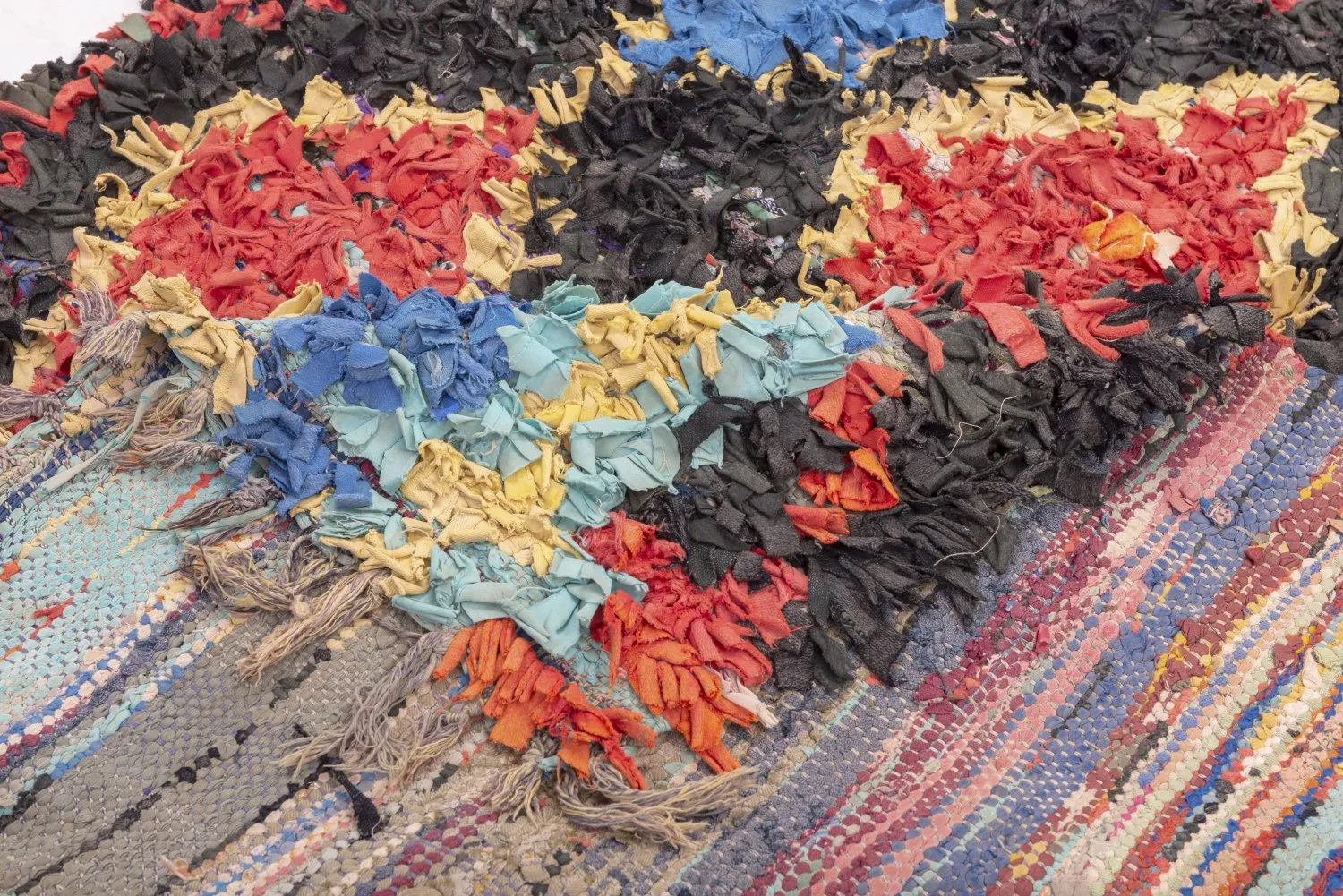 Marokkaanse Berber tapijt Boucherouite 260 x 125 cm