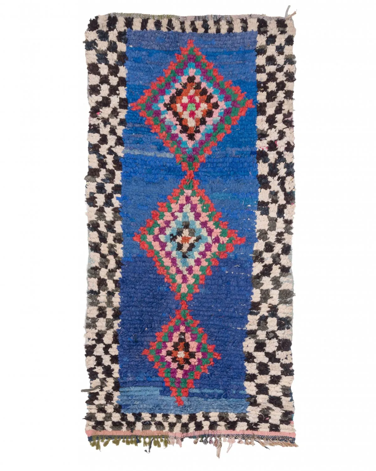 Marokkaanse Berber tapijt Boucherouite 285 x 90 cm