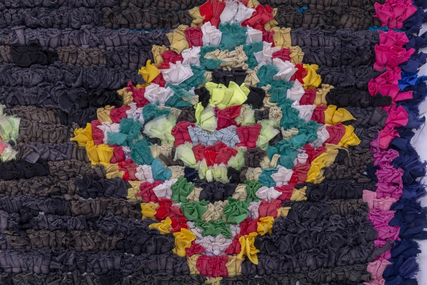 Marokkaanse Berber tapijt Boucherouite 245 x 115 cm