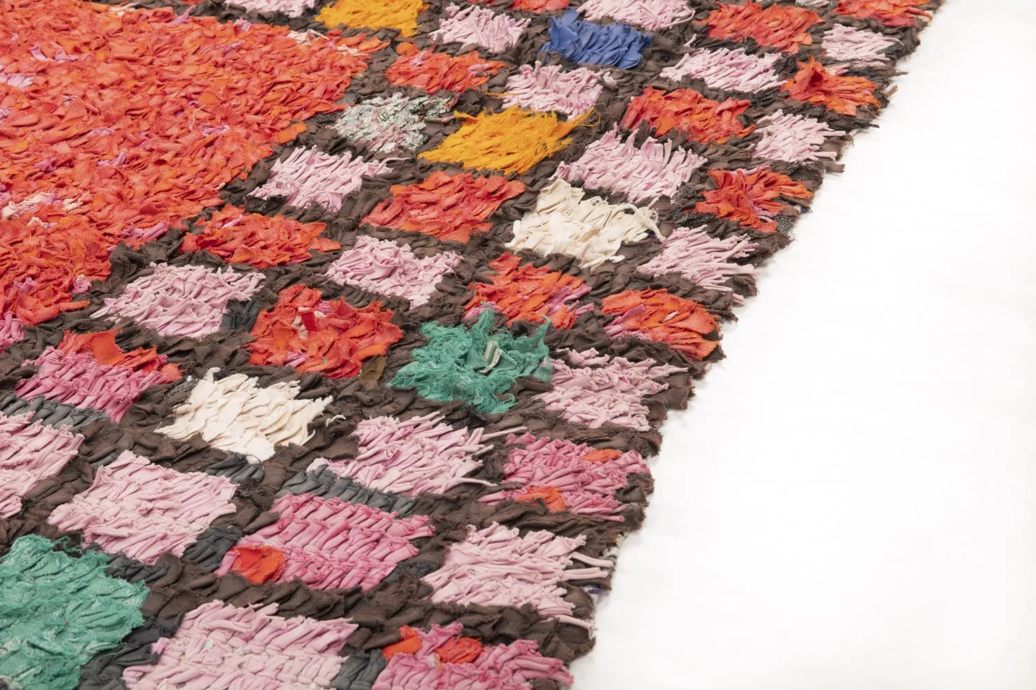 Marokkaanse Berber tapijt Boucherouite 225 x 150 cm